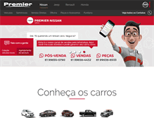 Tablet Screenshot of premiernissan.com.br