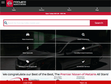 Tablet Screenshot of premiernissan.net